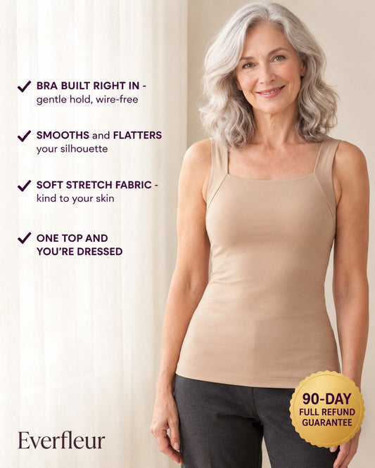 EverFleur Built-In Bra Comfort Tank